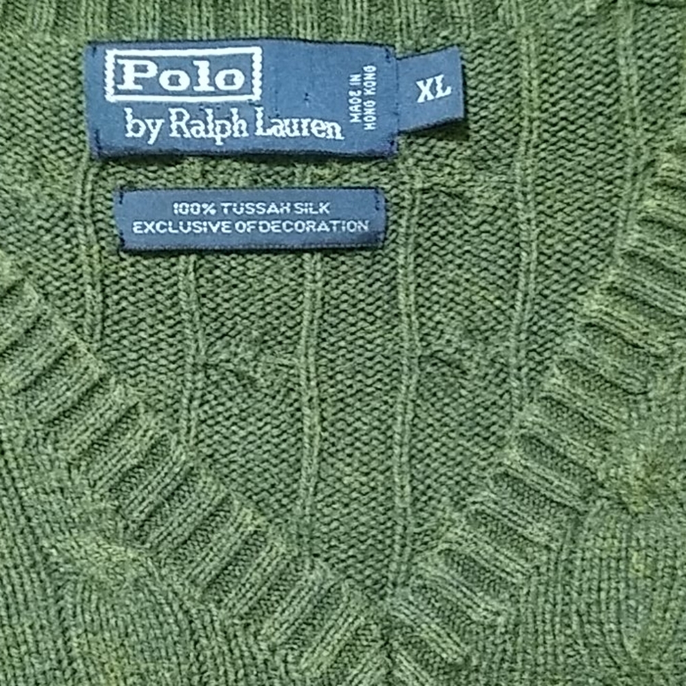Men's Polo by Ralph Lauren 100% Tussah silk